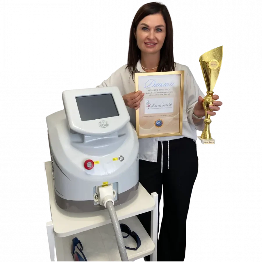certificate of the Lazerpro100 cosmetology studio